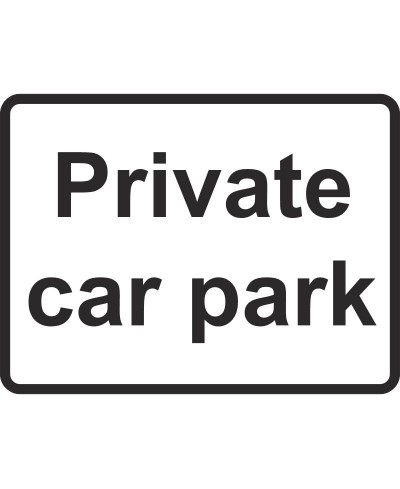 Private Car Park Traffic Sign