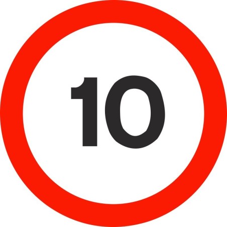 10 MPH Traffic Sign