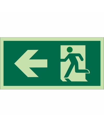 Running Man Arrow Left Sign