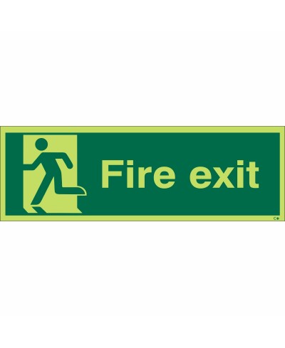 Glow in the Dark Final Exit Man Left Sign