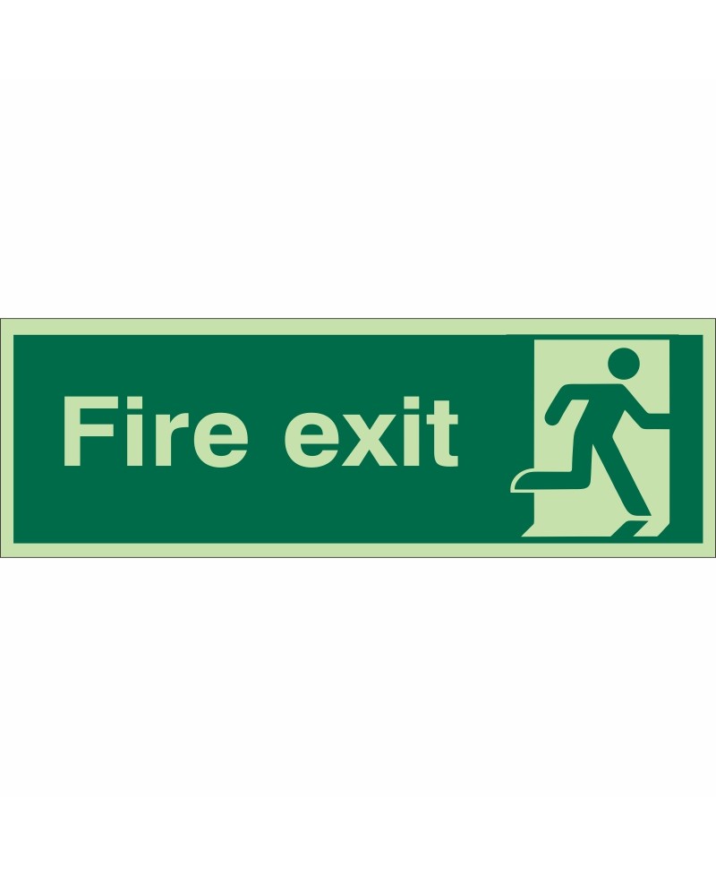 Glow in the Dark Final Exit Man Right Sign