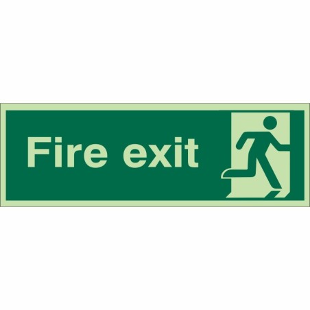 Glow in the Dark Final Exit Man Right Sign