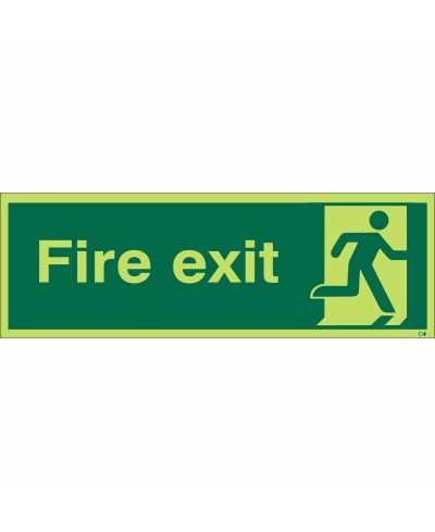 Glow in the Dark Final Exit Man Right Sign