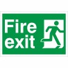 fire exit man running right no arrow 300x200mm