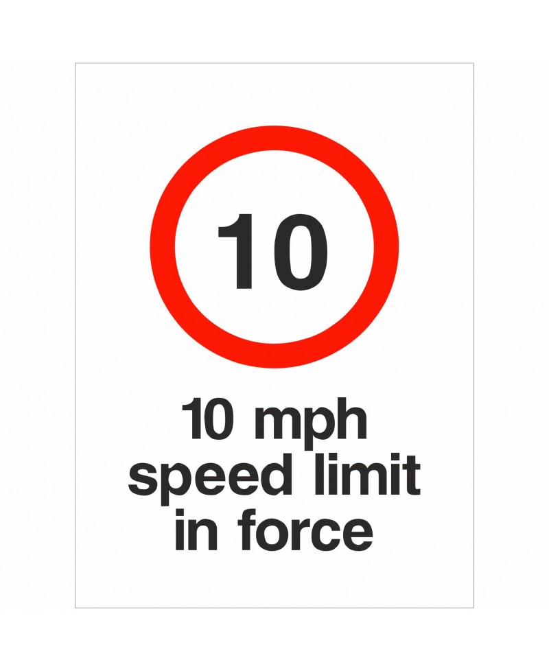 Speed Limit In Force Sign