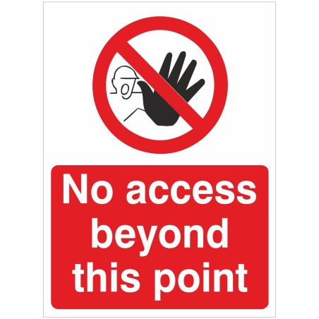 No Access Beyond This Point Sign