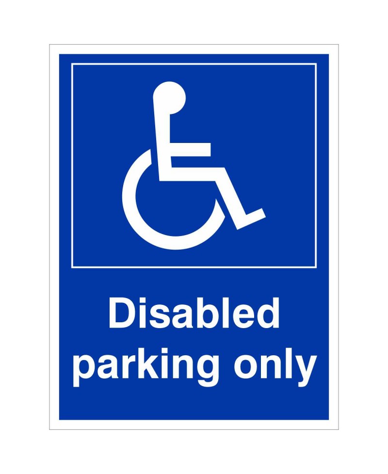 Disabled Parking Only Sign