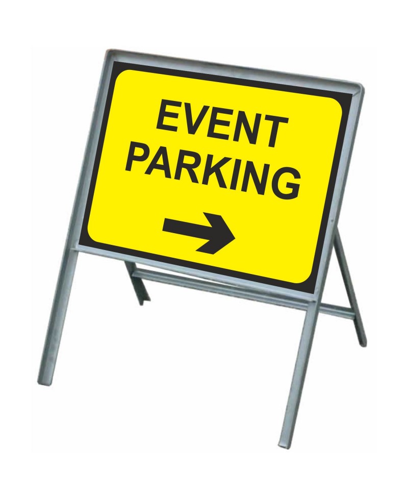 Event Parking Arrow Right Traffic Sign