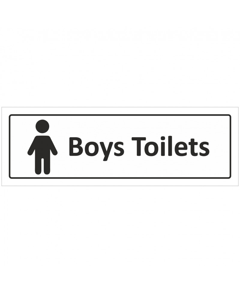 Boys Toilet Door Sign