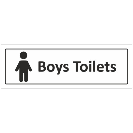 Boys Toilet Door Sign