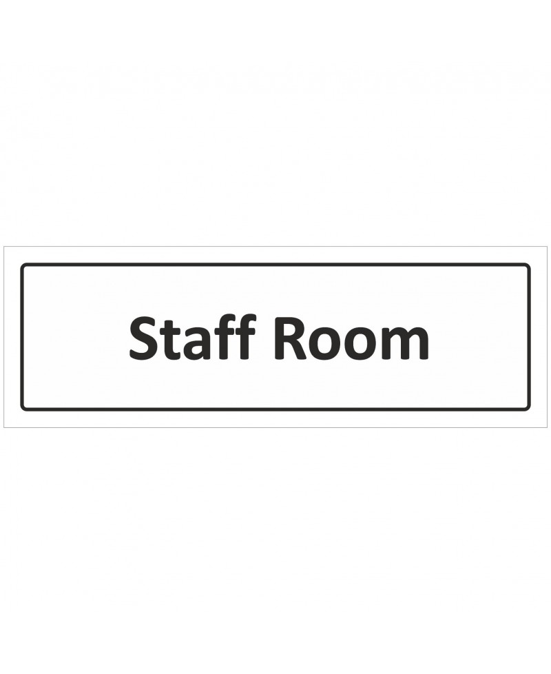 Staff Room Door Sign