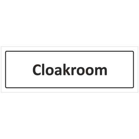 Cloakroom Door Sign