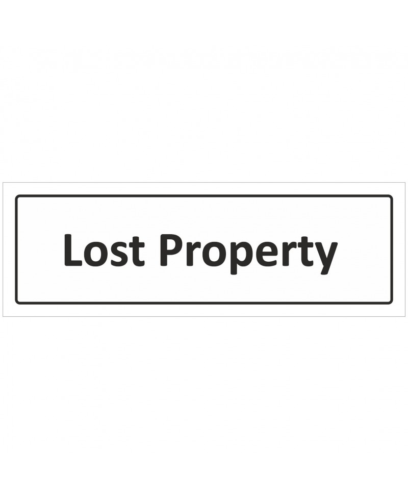 Lost Property Door Sign