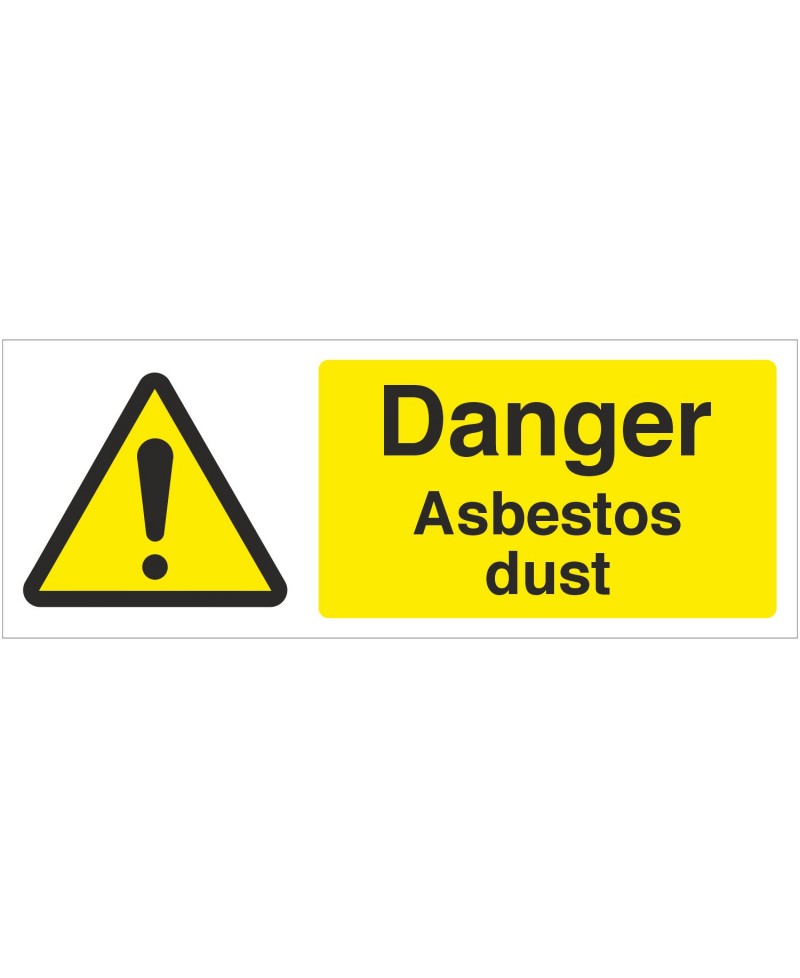 Danger Asbestos Dust Sign - Landscape