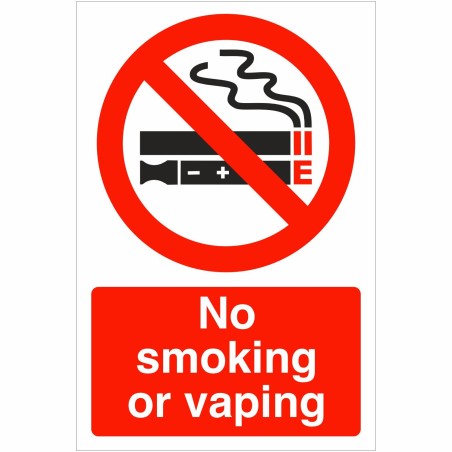 No Smoking Or Vaping Sign