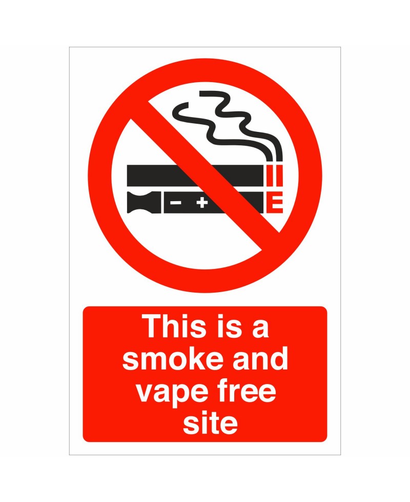 This Is A Smoke And Vape Free Site Sign