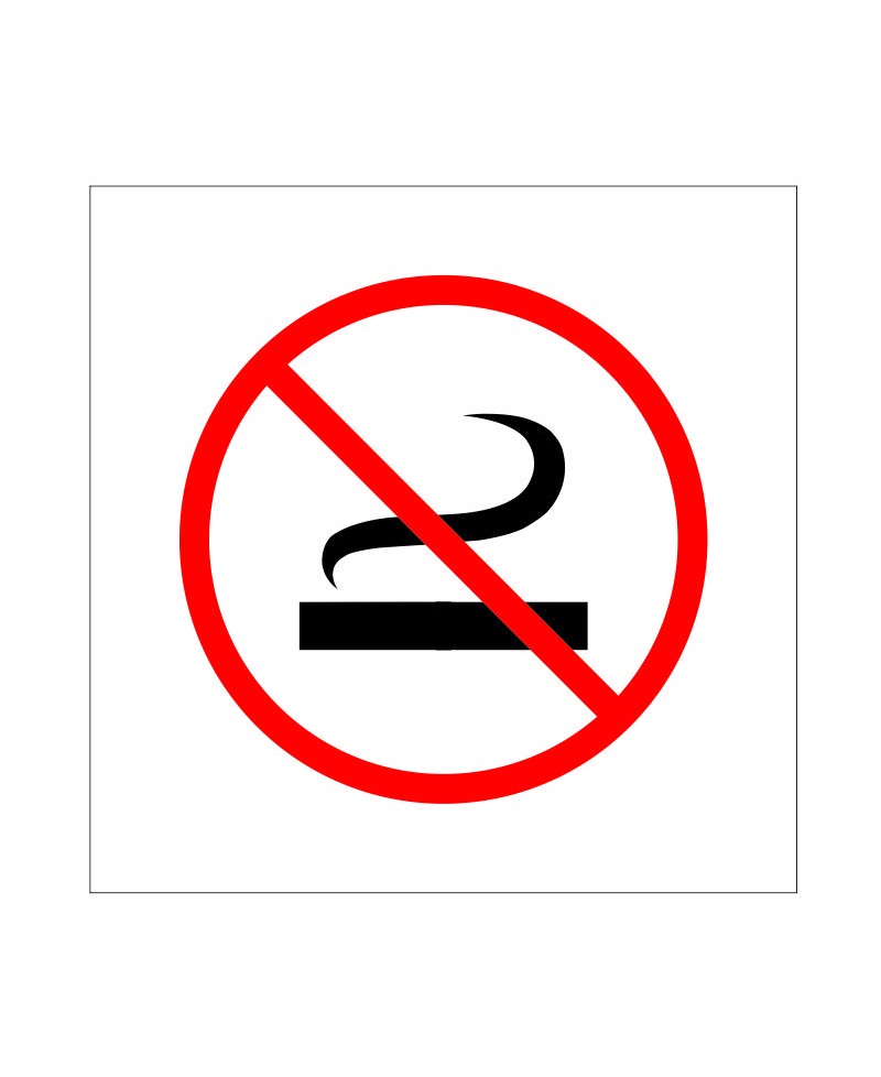 Welsh Symbol No Smoking Sign