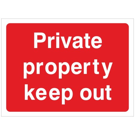 Private Property Keep Out Sign