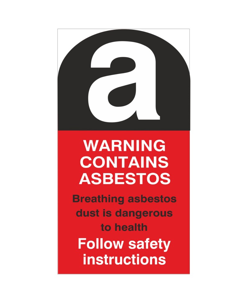 Warning Contains Asbestos Labels