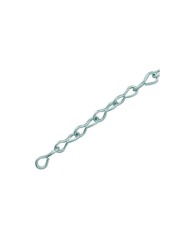 Zinc Plated Jack Link Chain (per meter)