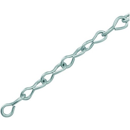 Zinc Plated Jack Link Chain (per meter)