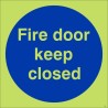 Fire Door Keep Closed Door Sign