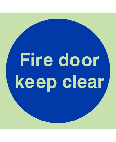 Fire Door Keep Clear Sign