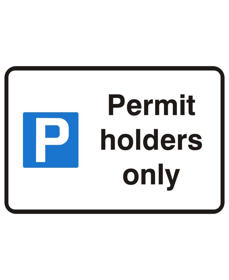 Permit Holders Only Sign