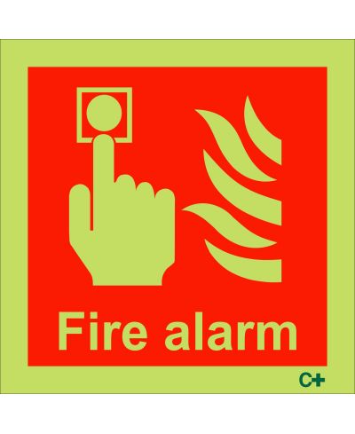 Fire Alarm Sign - Square