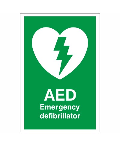 AED Emergency Defibrillator Sign AED Emergency Defibrillator Sign