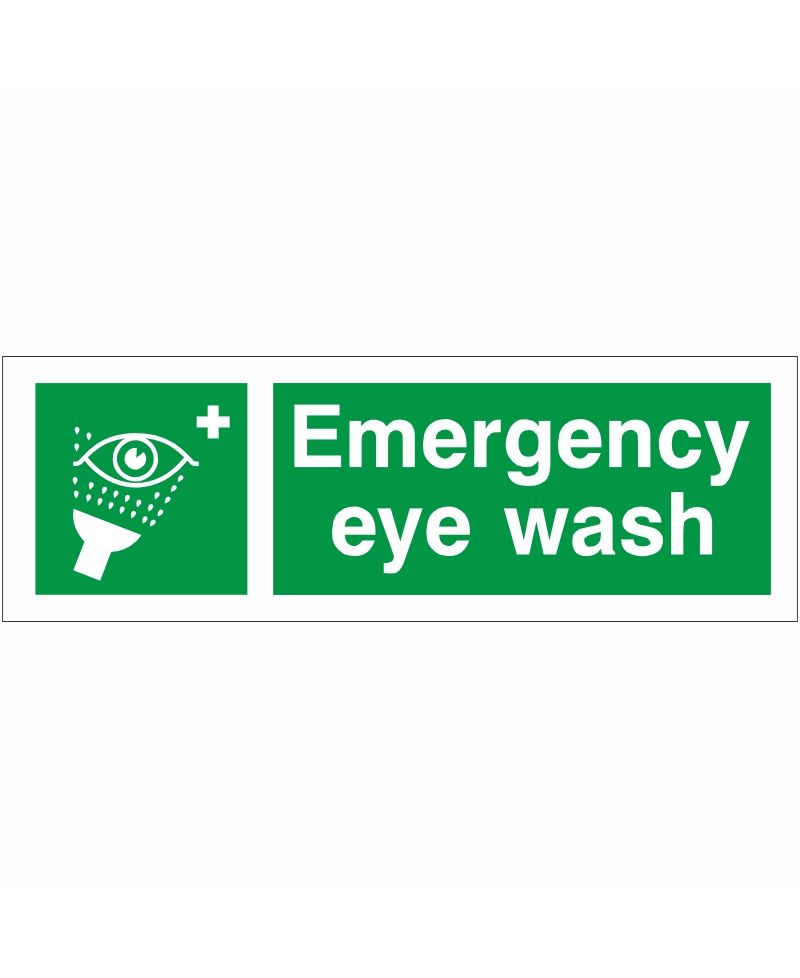 Emergency Eye Wash First Aid Sign