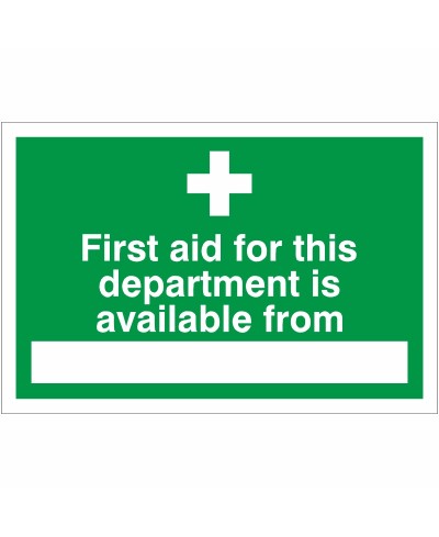 First Aid For This Department Sign First Aid For This Department Sign