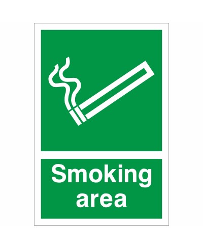 Smoking Area Sign Smoking Area Sign