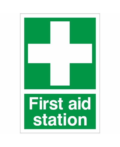 First Aid Station Sign First Aid Station Sign
