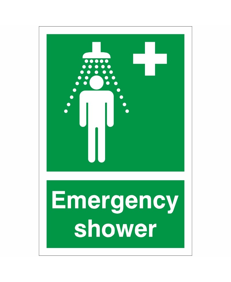 Emergency Shower First Aid Sign