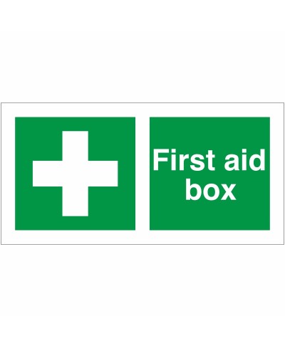 First Aid Box Sign First Aid Box Sign