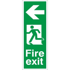 Fire Exit Arrow Left Sign Fire Exit Arrow Left Sign