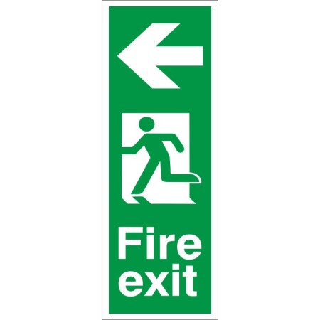 Fire Exit Arrow Left Sign