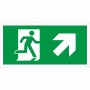 Fire Exit Symbol Only With Arrow Up Right Sign