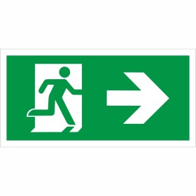 Fire Exit Symbol Only With Arrow Right Sign Fire Exit Symbol Only With Arrow Right Sign