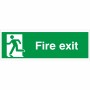 Fire Exit Running Man Left Sign | Rainbow Safety