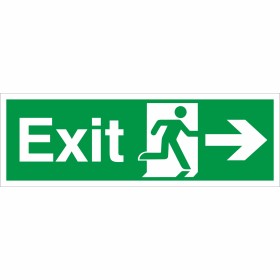 Exit Arrow Right Sign Exit Arrow Right Sign | Rainbow Safety