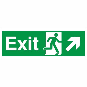 Exit Arrow Up Right Sign Exit Arrow Up Right Sign | Rainbow Safety