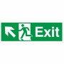 Exit Arrow Up Left Sign | Rainbow Safety