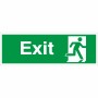 Exit Man Running Right Sign | Rainbow Safety