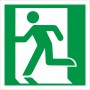 Fire Exit Man Running Left Sign | Rainbow Safety