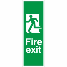 Fire Exit Running Man Left Sign Fire Exit Running Man Left Sign