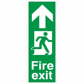 Fire Exit Arrow Up Sign Fire Exit Arrow Up Sign