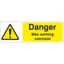 Danger Men Working Overhead Sign