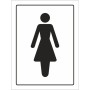 Ladies Symbol Toilet Sign